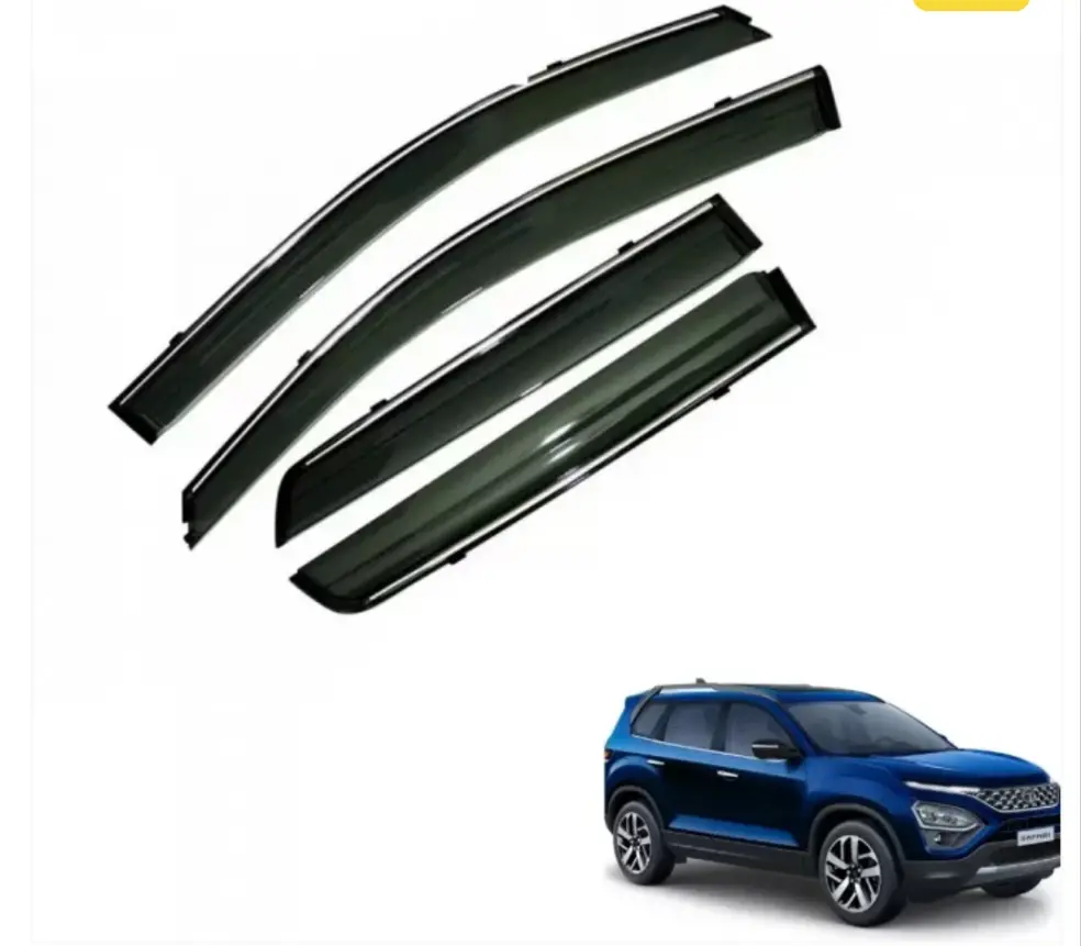 Chrome Line Door Visor For Tata Safari 2021 1