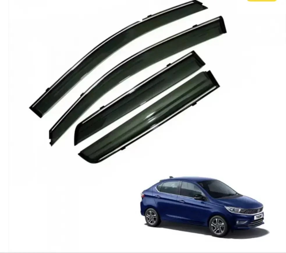 Chrome Line Door Visor For Tata Tigor 1
