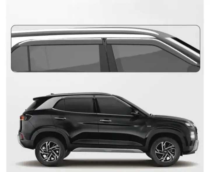 Chrome Line Door Visor For Hyundai Creta 2020 1
