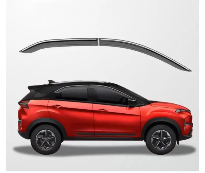 Chrome Line Door Visor For Tata Nexon 2017 Onwards 1