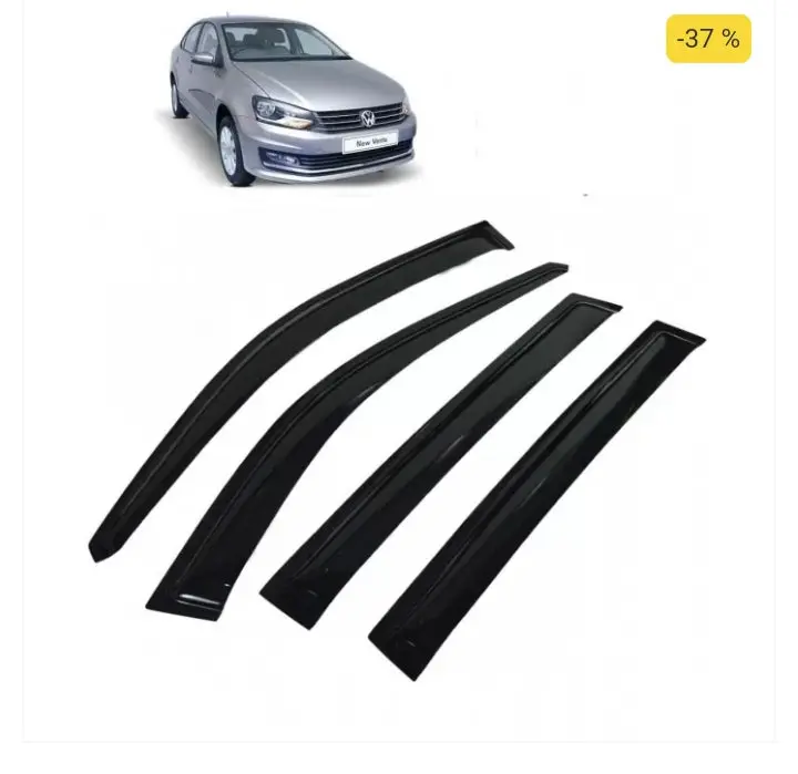 Chrome Line Door Visor For Volkswagen Vento 1