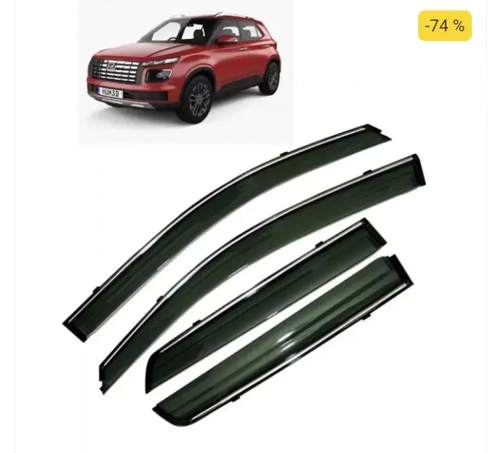 Chrome Line Door Visor For Hyundai New Venue Facelift 2022 1