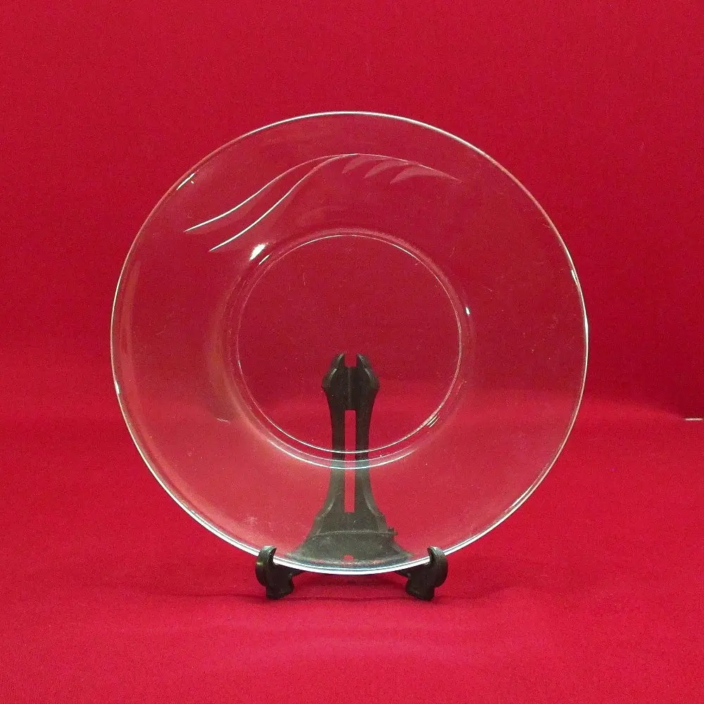 Cut Crystal Clear Glass Salad Plate 1