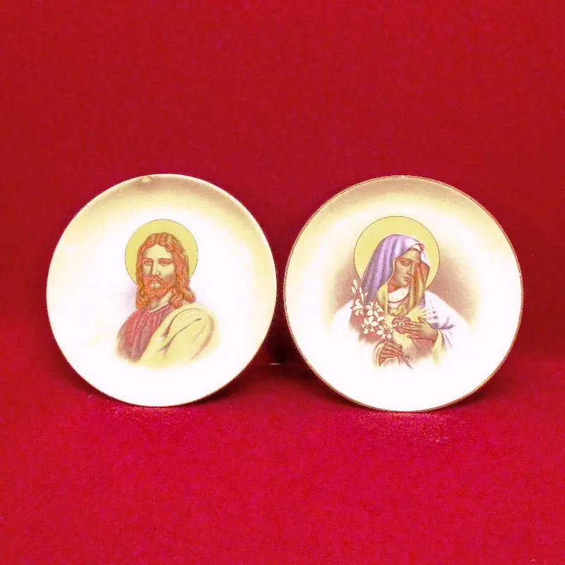 Religious Jesus And Mary Plate 1