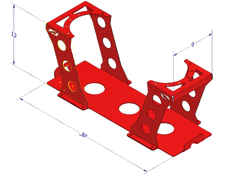 Fuel Cell Mount For 30 X 9 X 12 Cell 2
