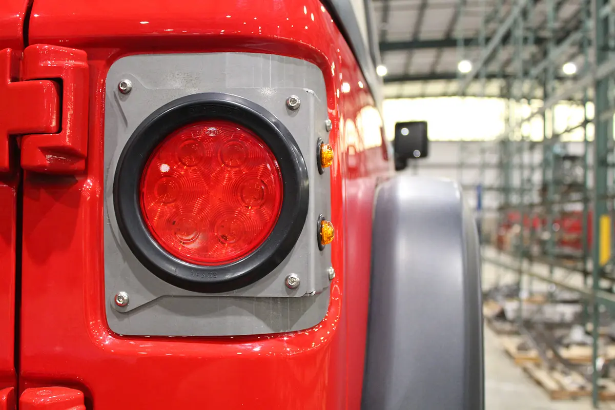 Round Taillight Conversion Kit For Jeep Jl W/O Sensors 1