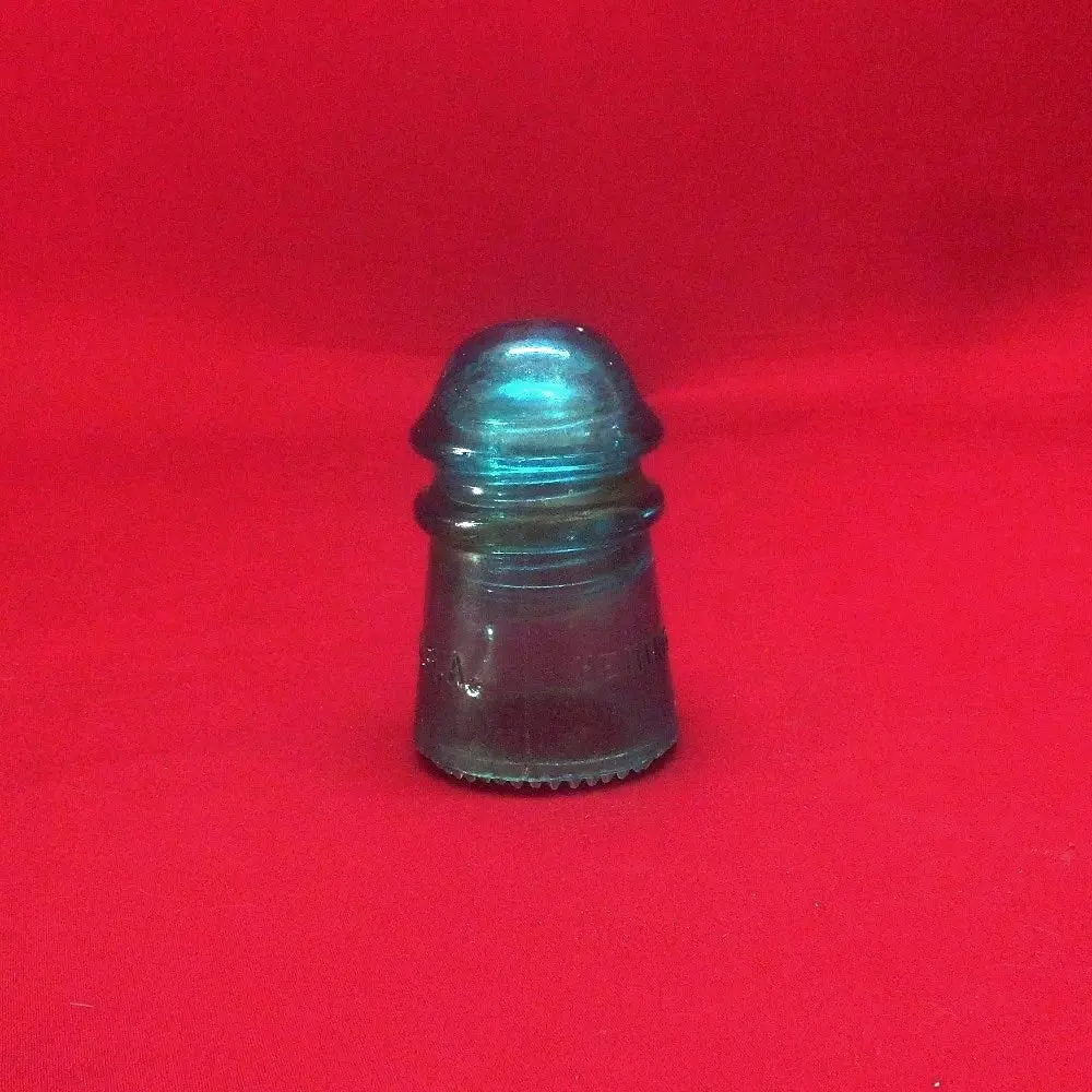 Hemingray-9 Aqua Colored Glass Insulator 1
