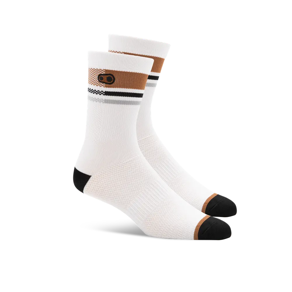 Icon Mtb Socks - White/Brown 1