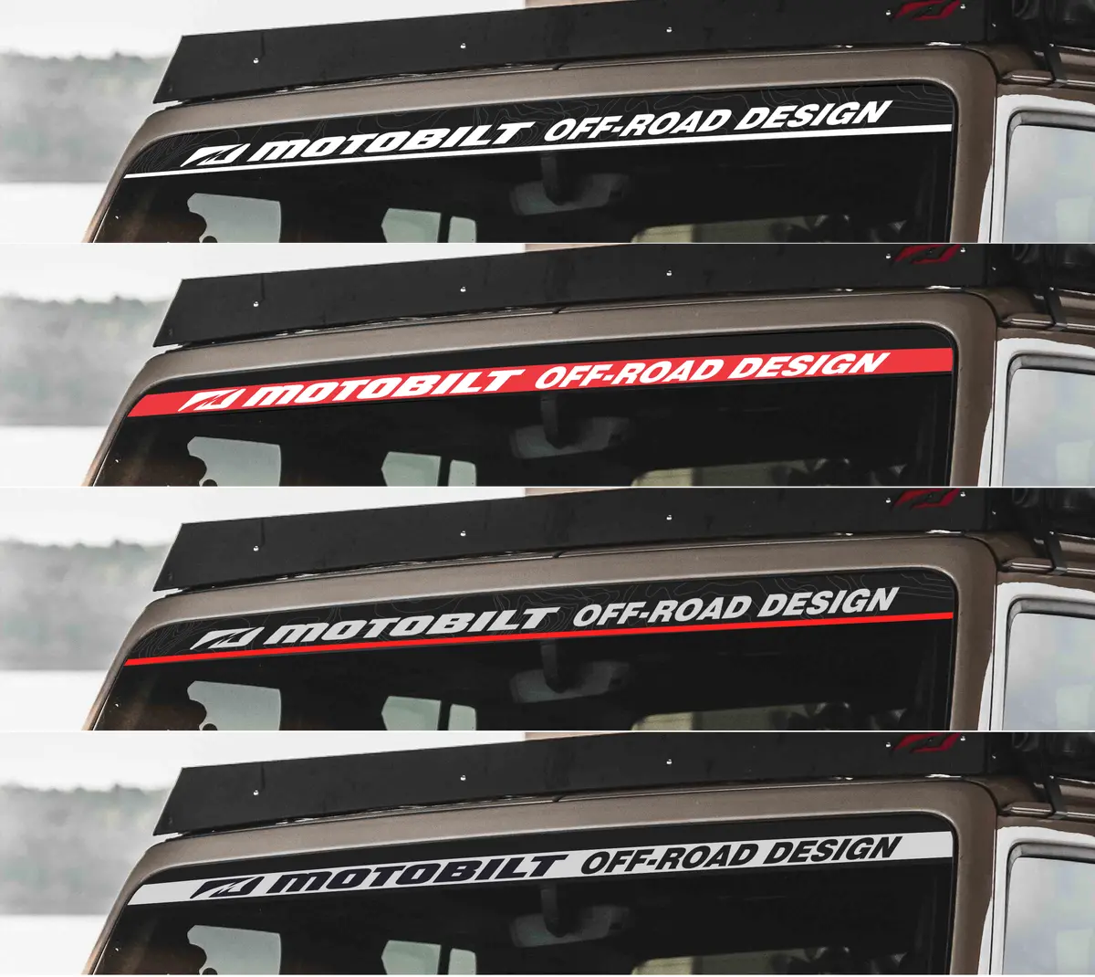 Windshield Banner For Jeep Jl, Jlu, Jt 1