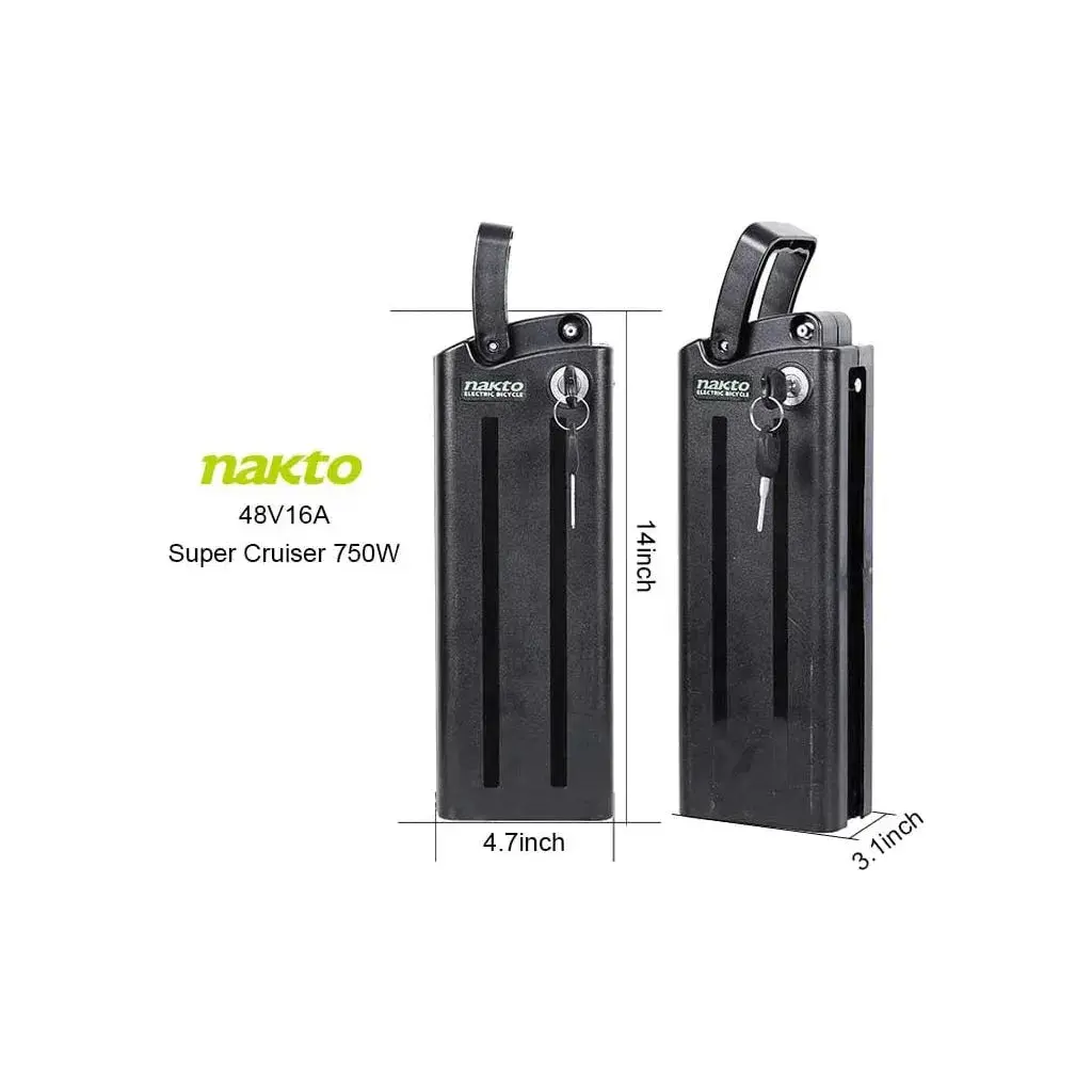 Nakto, Battery For Super Cruiser E-Bike - 500 Watt Or 750 Watt 2