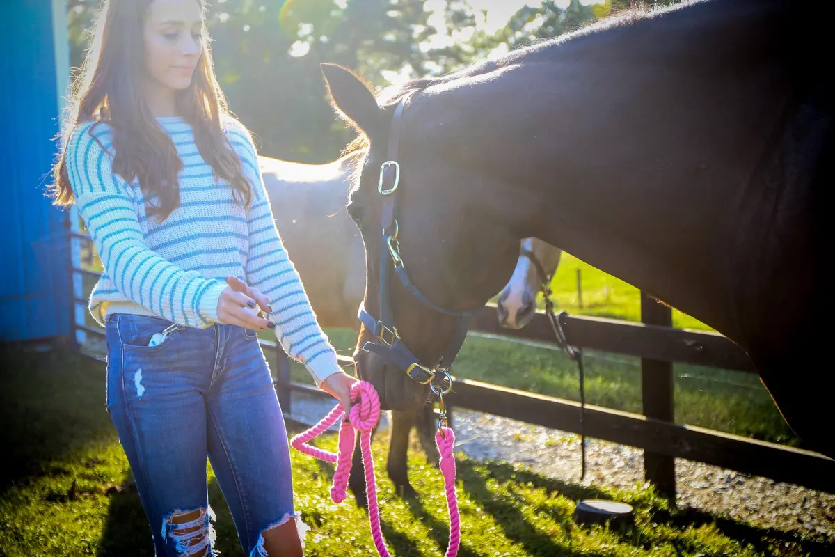 Handmade Cotton Horse Lead (Multiple Colors) 1