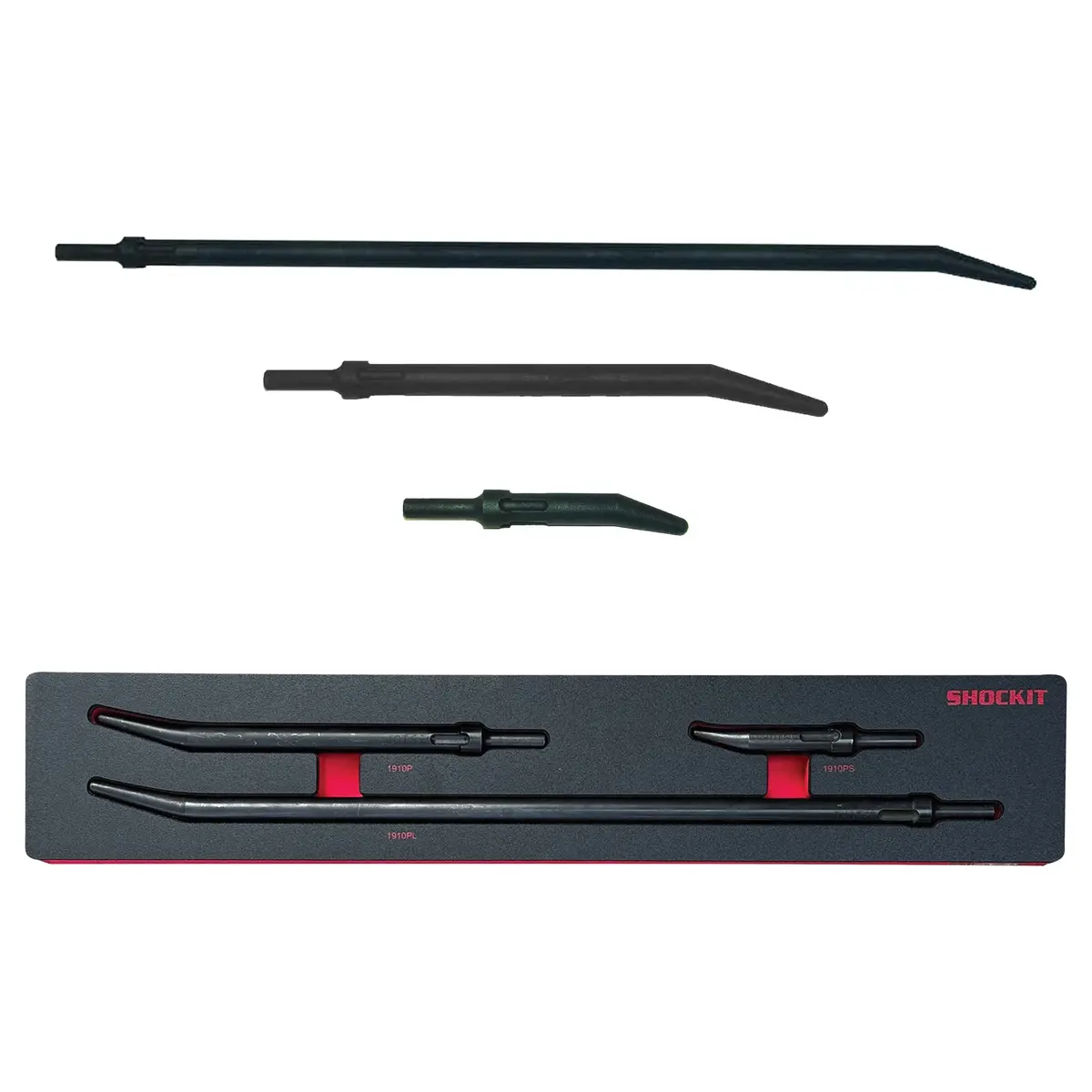 Air Punch – Hammer Powered; Hardened Steel, Articulated, 3-Piece Set In Eva Foam - Lt1910pkf 1