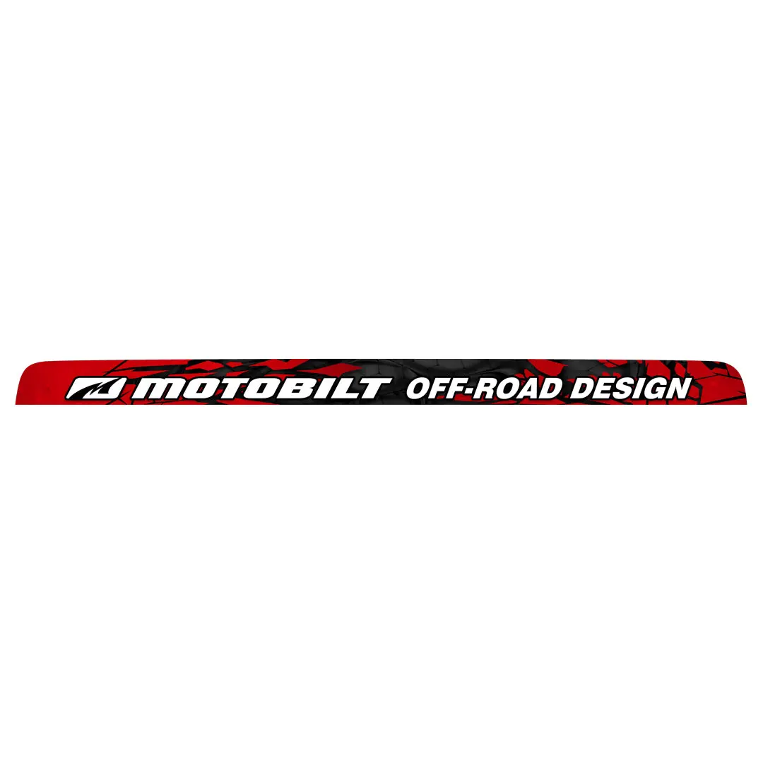 Windshield Banner For Jeep Jk / Jku - Red Shatter Pattern 1