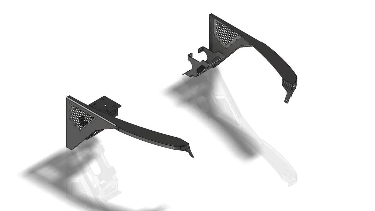 Crusher Front Fender 0" Flare For Jeep Tj/L - Steel 1