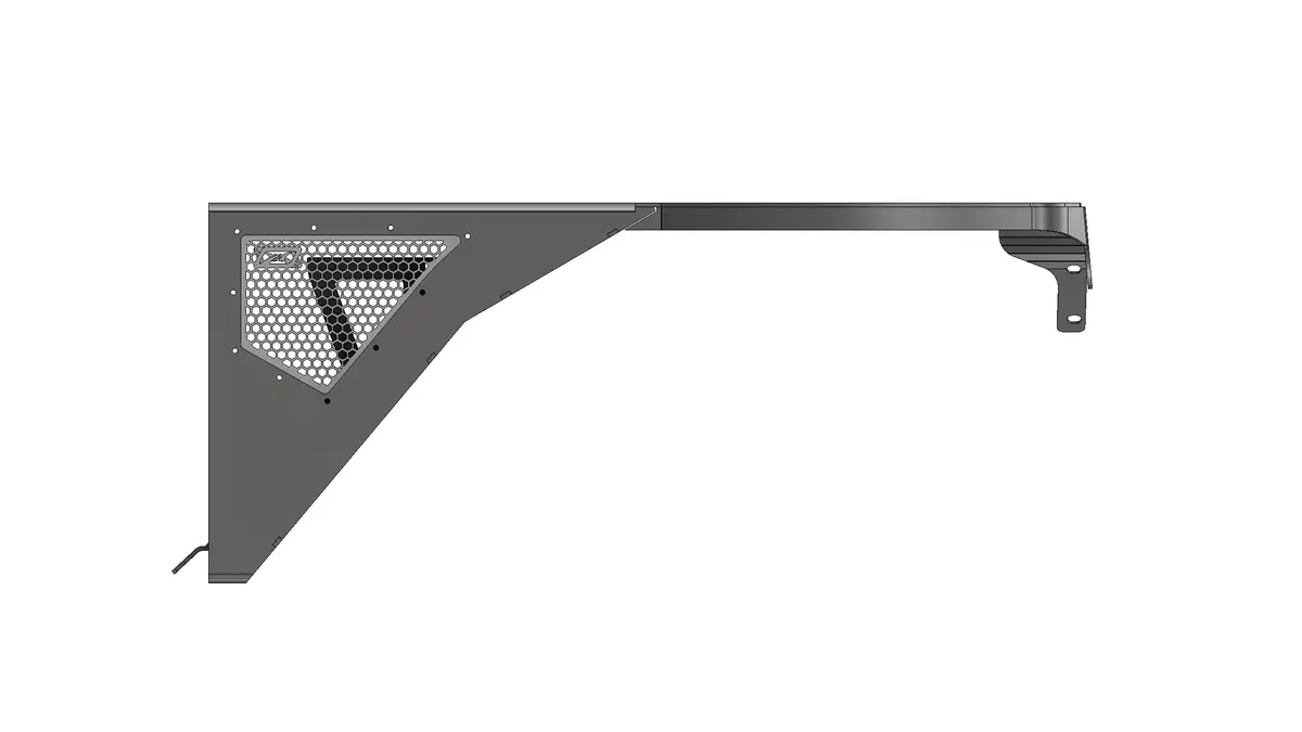 Crusher Front Fender 0" Flare For Jeep Tj/Lj - Aluminum 1