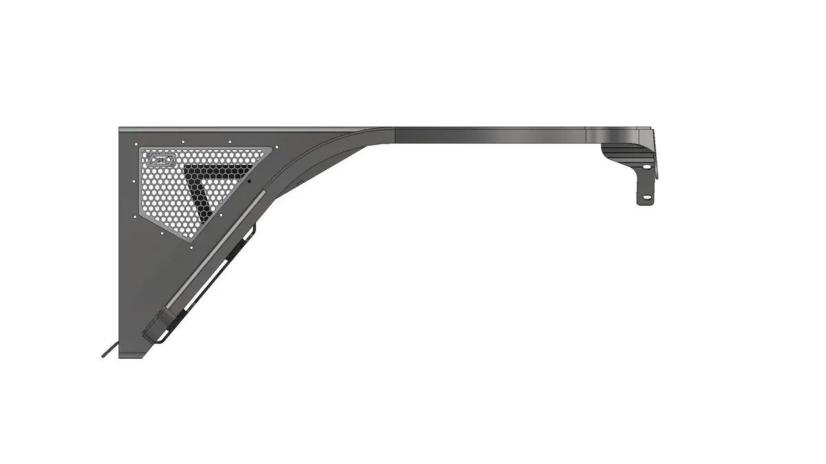 Crusher Front Fender 2" Flare For Jeep Tj/Lj - Aluminum 1