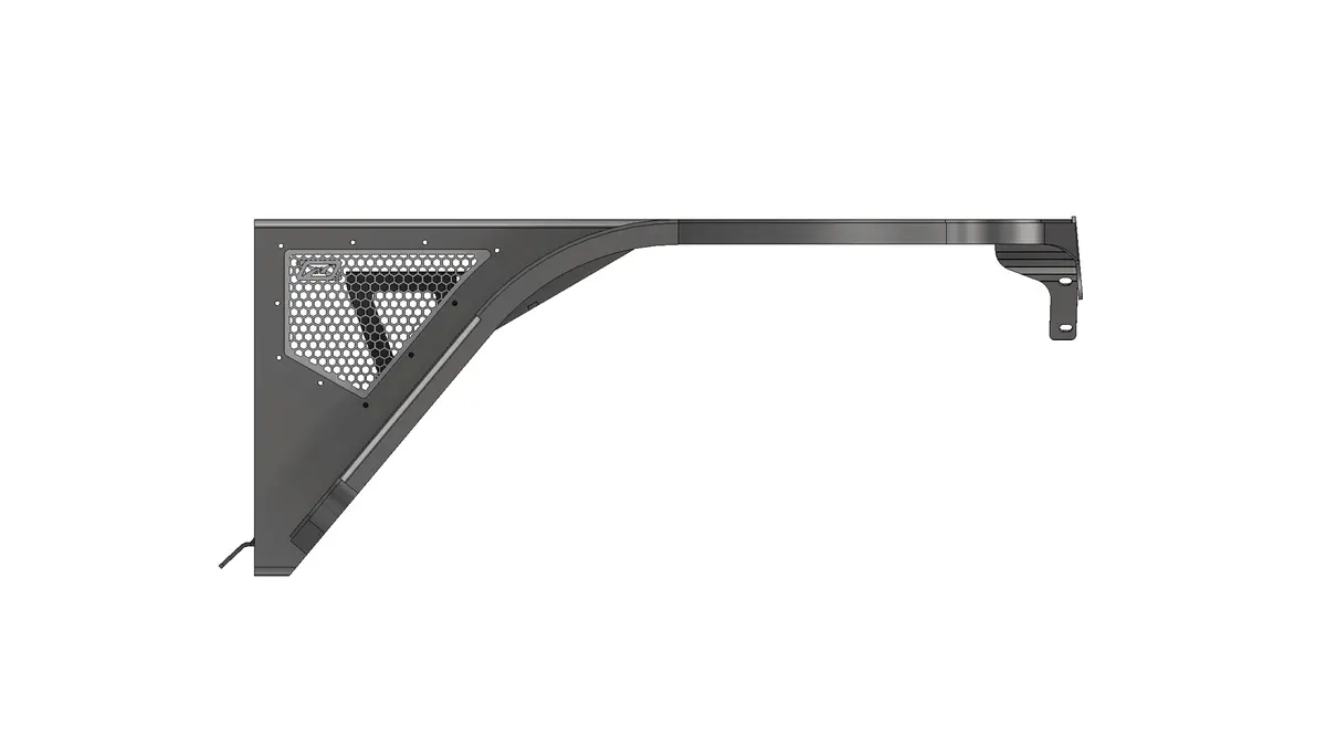 Crusher Front Fender 4" Flare For Jeep Tj/Lj - Aluminum 1