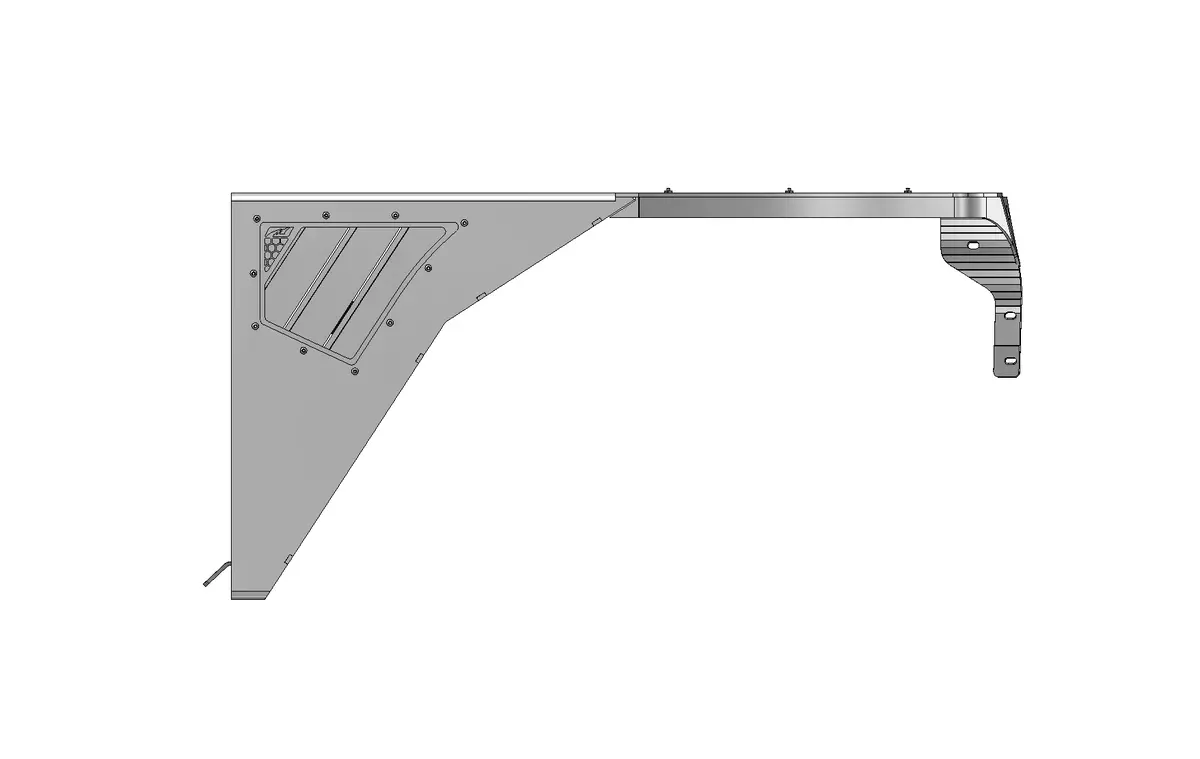 Hatchet High Line Front Fenders 0" Flare For Jeep Tj/Lj - Aluminum 1