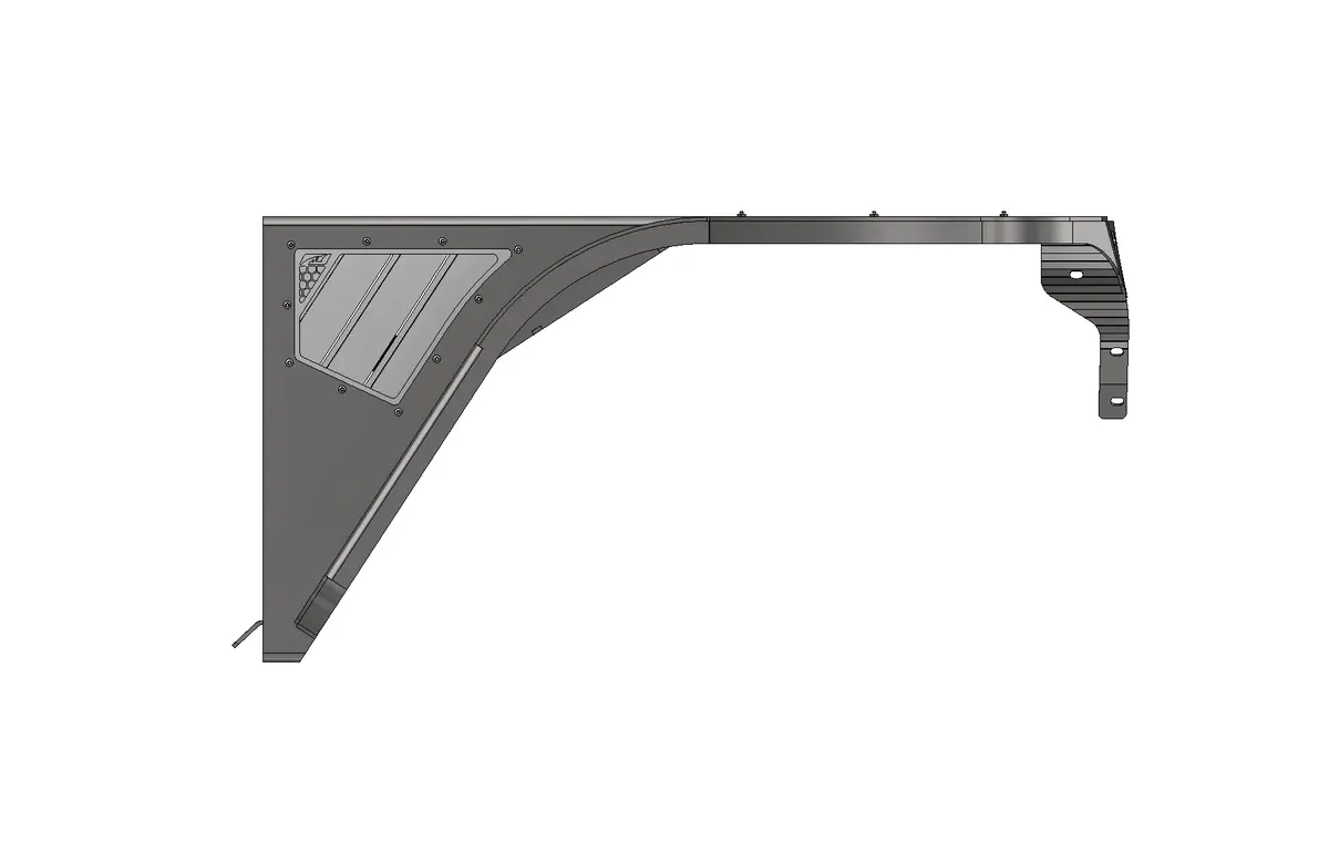 Hatchet High Line Front Fenders 2" Flare For Jeep Tj/Lj - Steel 1