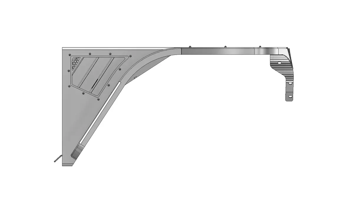 Hatchet High Line Front Fenders 2" Flare For Jeep Tj/Lj - Aluminum 1