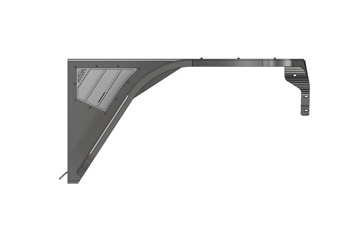 Hatchet High Line Front Fenders 4" Flare For Jeep Tj/Lj - Steel 1