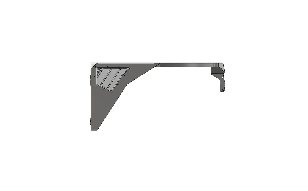 Hatchet Highline Front Fenders 0" Flare For Jeep Yj - Aluminum 1