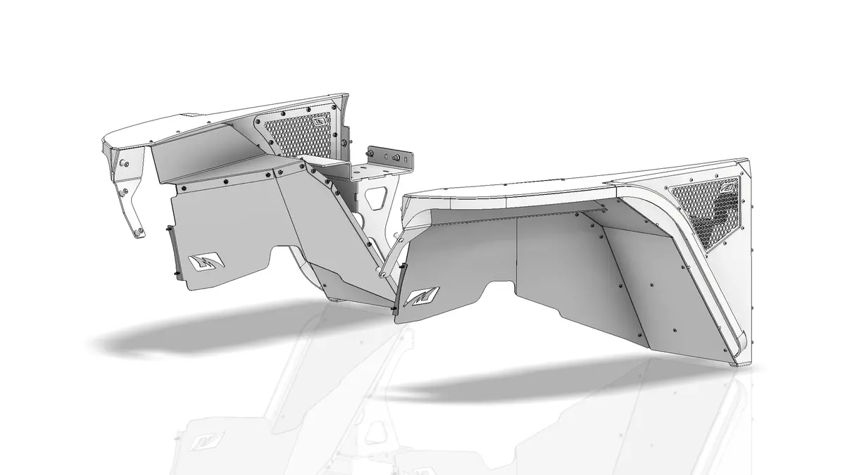 Hatchet High Line Inner Fender Kit For Jeep Yj 1