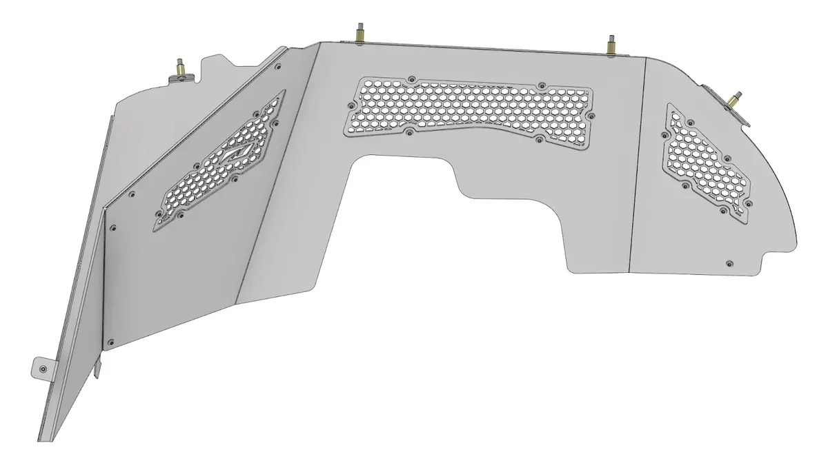 High Clearance Front Inner Fenders -Max Vent- For Jeep Jl/Jlu/Jt For 40"+ Tires 1