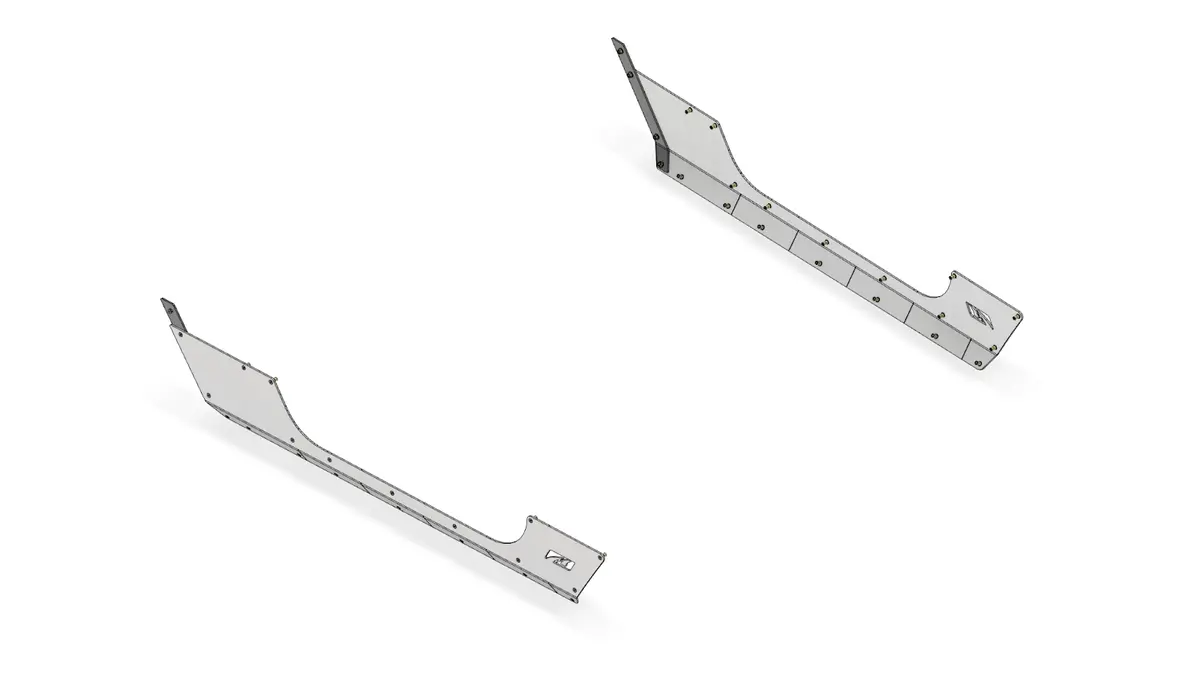 Stretch Rocker Armor - Jeep Jk - Aluminum 1