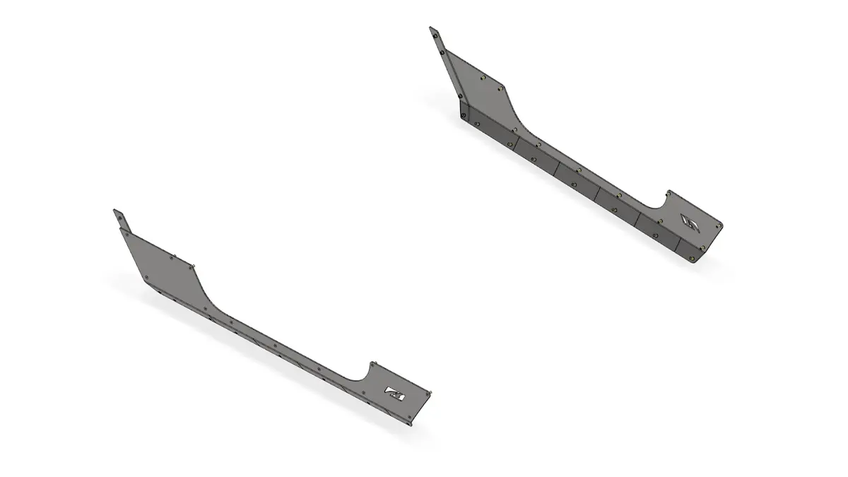 Tomahawk Stretch Rocker Armor For Mb1273 - Jeep Jk - Aluminum 1