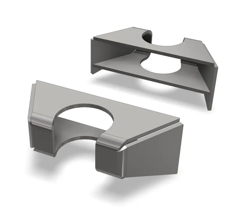 Bump Stop Mounts - Flat Top, Weld On 1