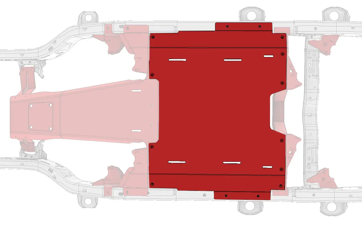 Belly Skid Replacement For Jeep Jlu 1