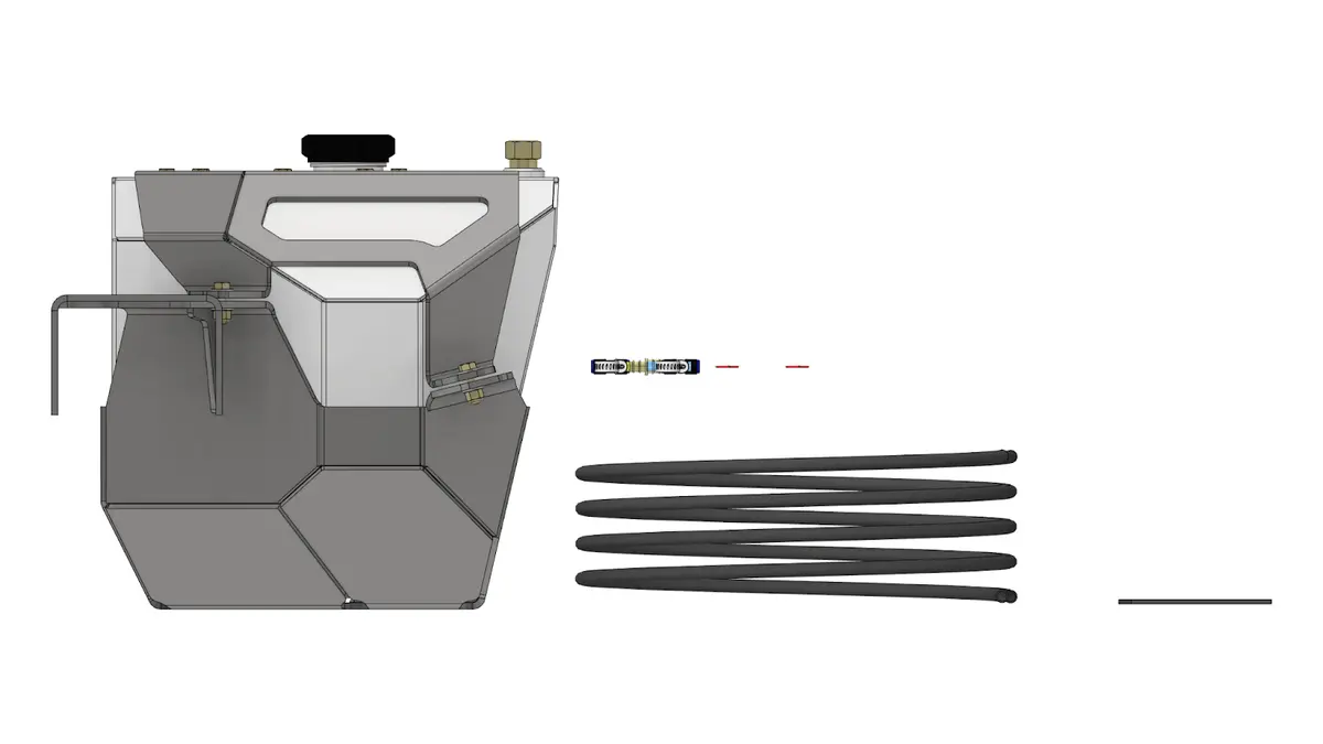 Tomahawk Rear Stretch Fuel Tank For Jeep Jk 1