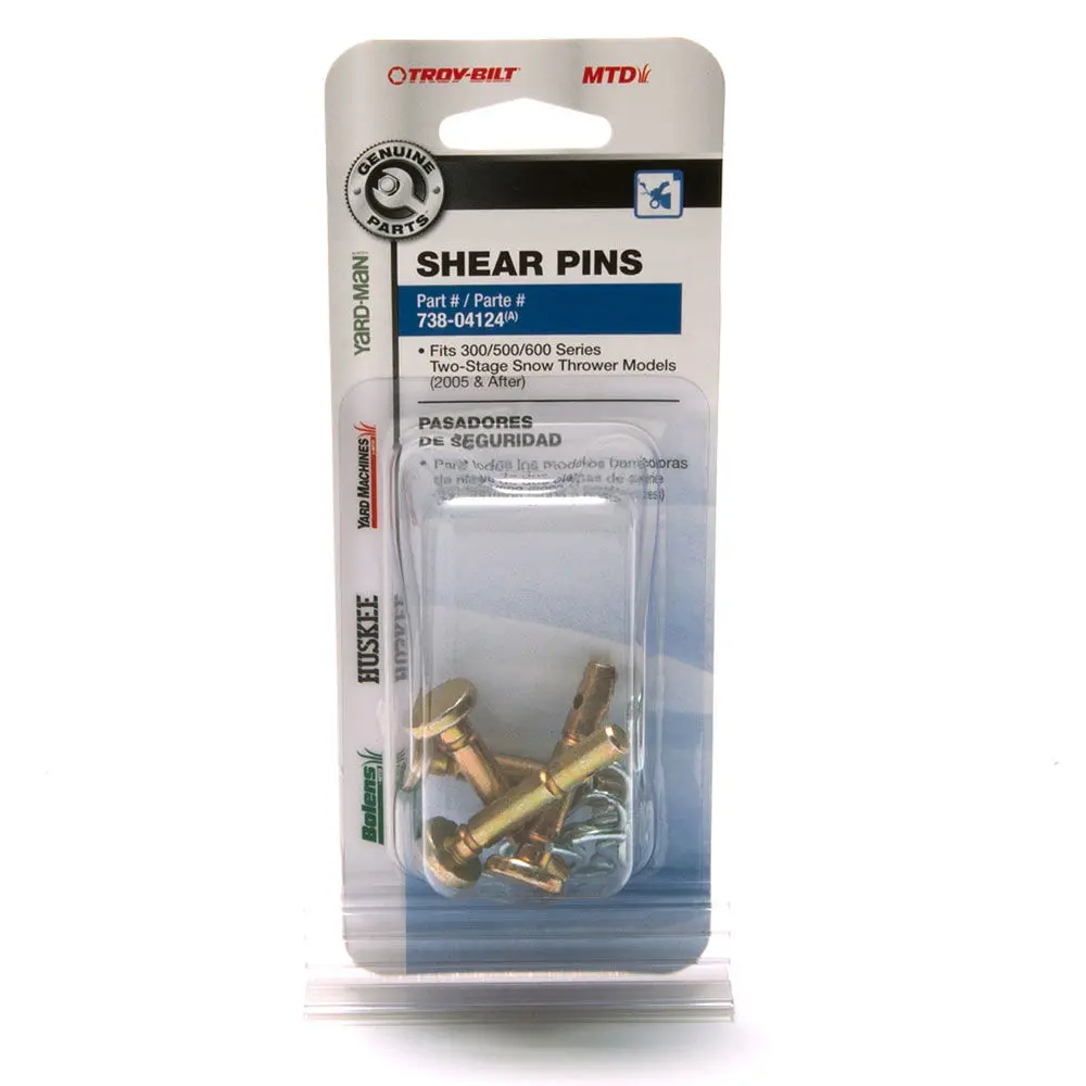 Mtd Shear Pin Kit, .25 X 1.5" (Oem-738-04124) 1