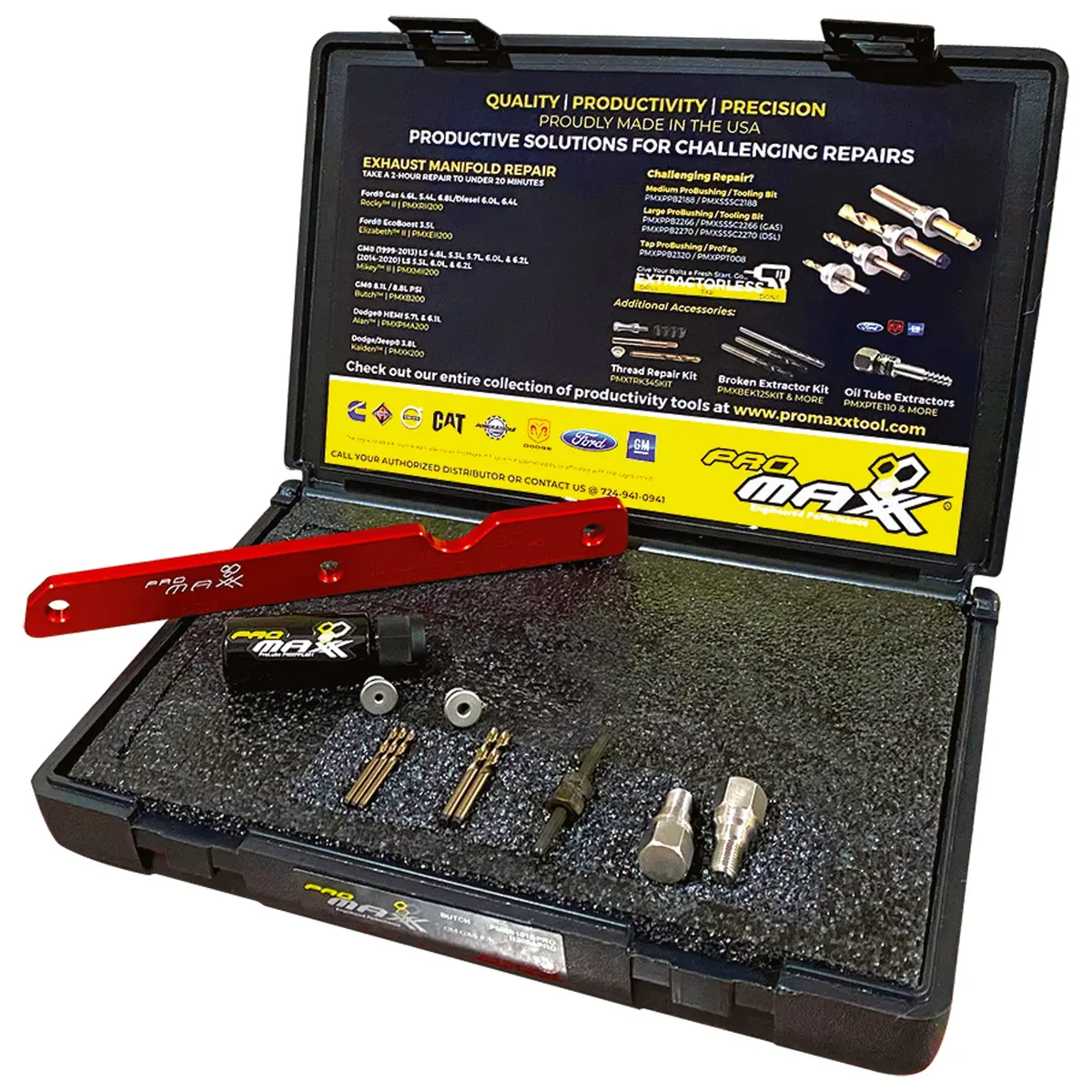 Gm 8.0L Propane Engine Exhaust Manifold Broken Bolt Repair Kit - Butch D 1