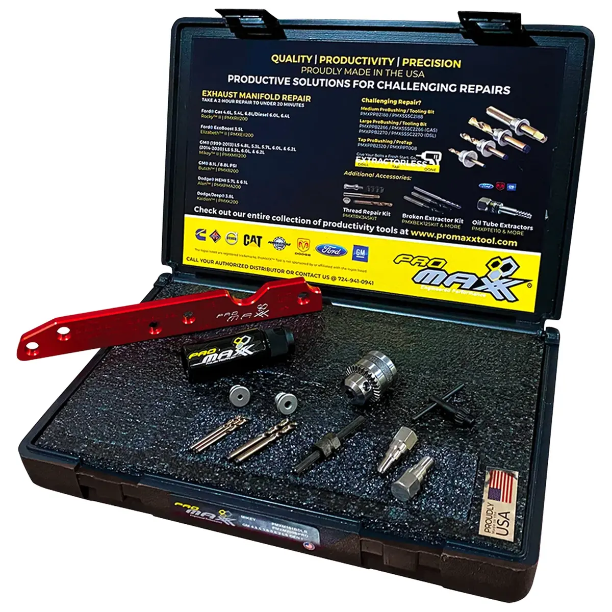 Gm Ls: 4.8L, 5.3L, 5.7L, 6.0L, 6.2L V8 Exhaust Manifold Broken Bolt Repair Kit - Mikey 1