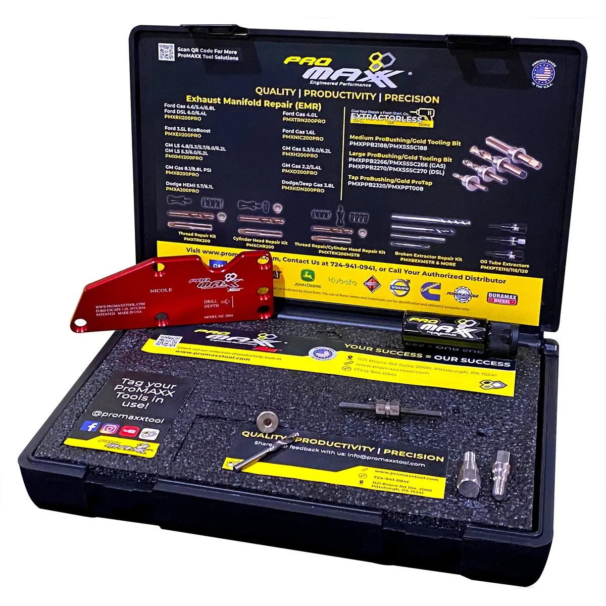 Ford 1.6L Ecoboost Exhaust Manifold Broken Bolt Repair Kit - Nicole 1