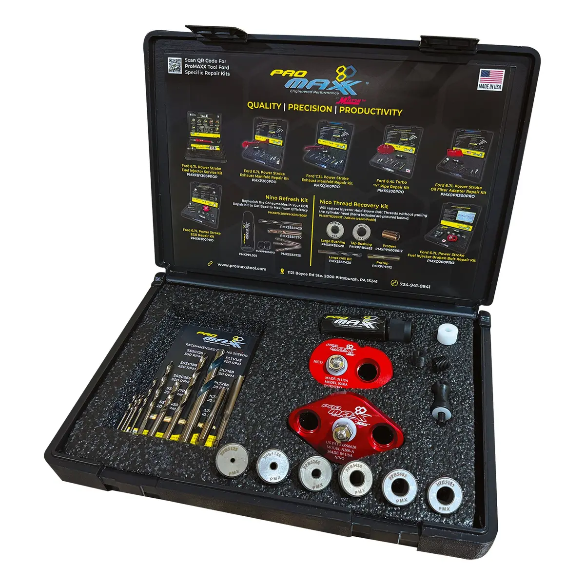 Ford 6.7L Power Stroke Diesel Egr Tube & Fuel Injector Broken Bolts - Nino/Nico Combo Kit 1