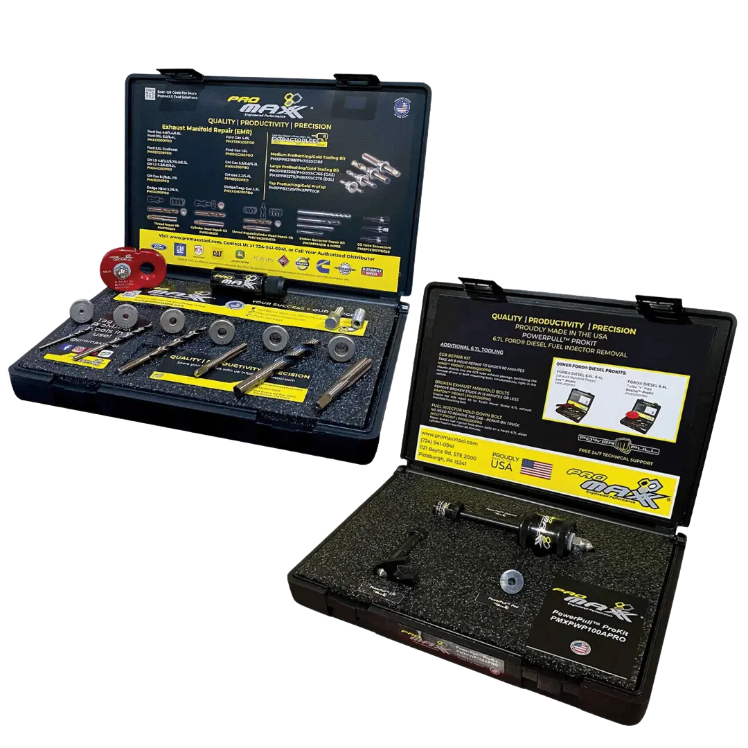 Power Stroke Package - Charlie Ford 6.7L Power Stroke Fuel Injector Hold Down Bolt Repair Prokit Plus And Fuel Injector Puller 1