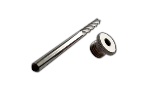 Platinum Tooling Drill Bit 188 Endmill And Sacrificial Bushing - Powercut 1