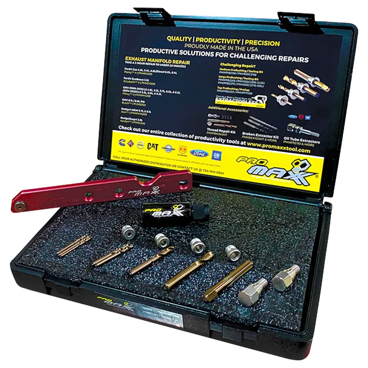 Ford 7.3L Power Stroke Diesel Exhaust Manifold Broken Bolt Repair Kit - Quido 1