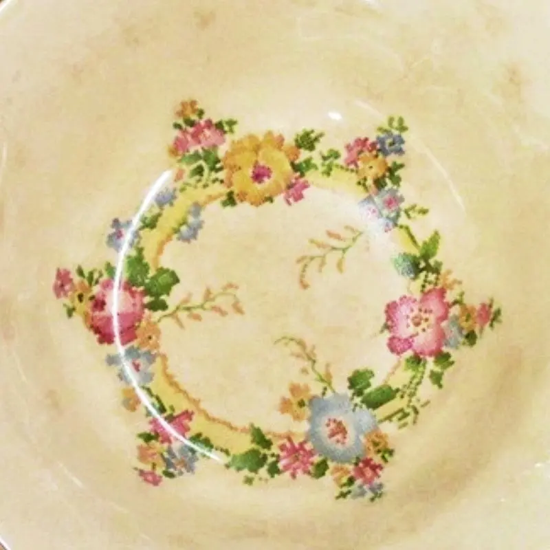 Crown Porcelain Colonial Dames Bowl 1