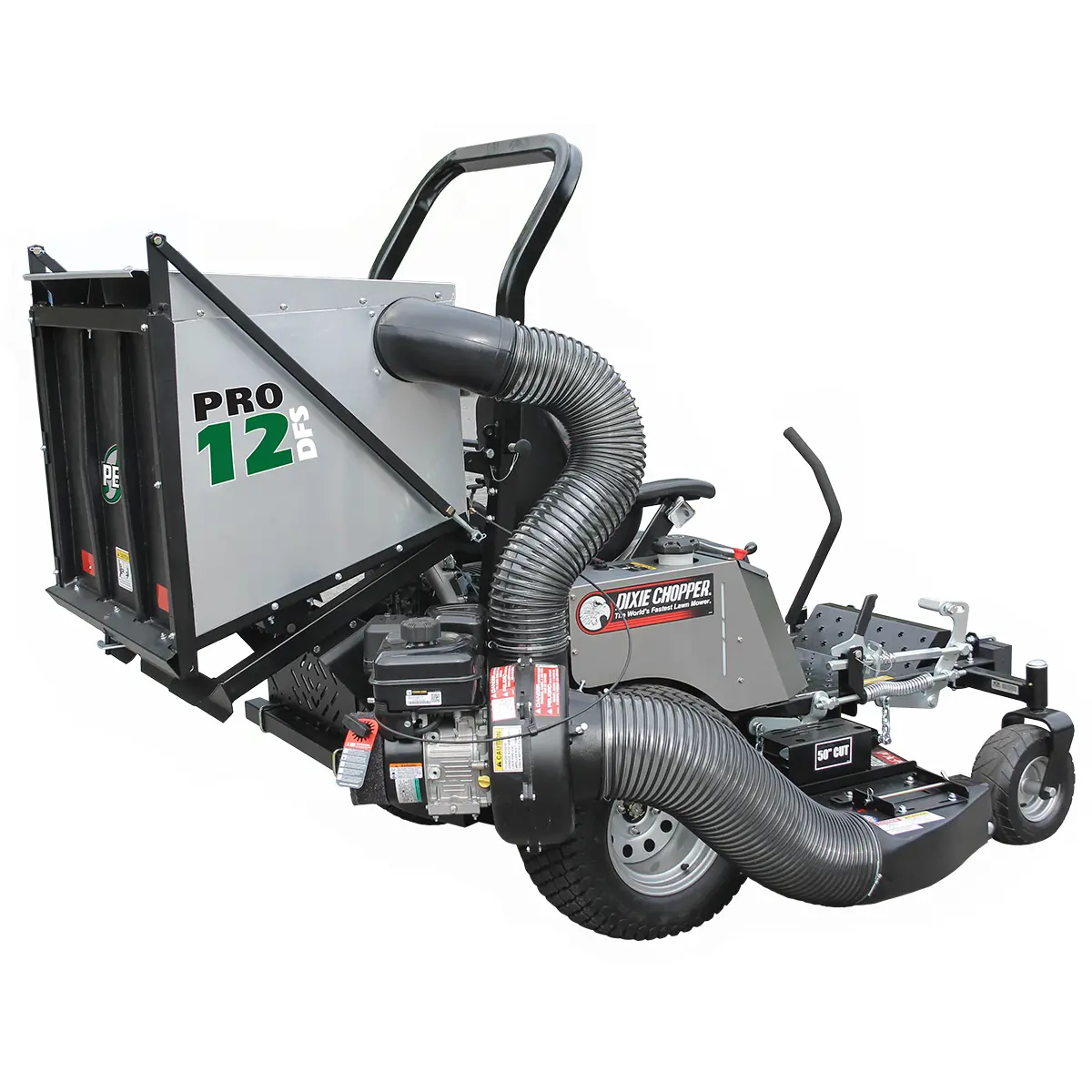 Peco John Deere Pro 12Dfs 8 Bushel Powered Dump-Able Aluminum Bagger W/ Briggs & Stratton 6.5Hp Vanguard (06621248) 1