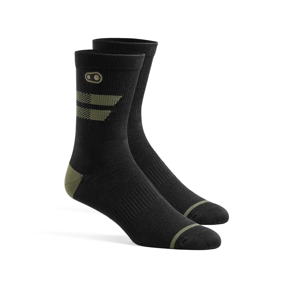 Ranger Mtb Socks - Black/Green 1