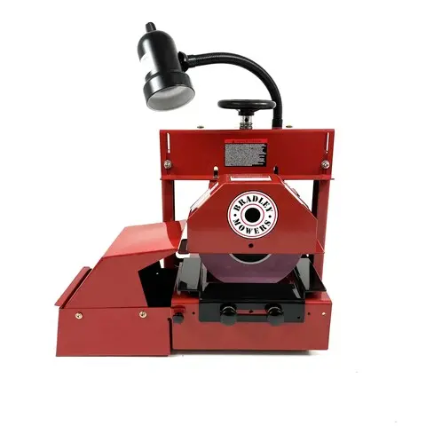 Bradley | Professional Blade Sharpener | 1/2 Hp Bi-Directional | W/ Dust Collector And Mulch Blade Adapter (S100) 1