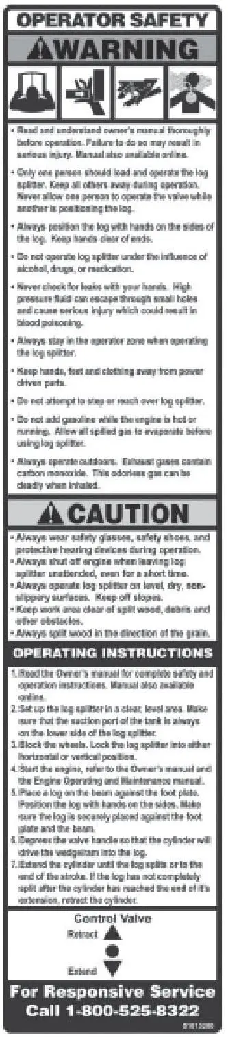 (S51018900) Decal Cylinder Warning 1
