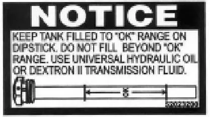 (S52023200) Dip Stick Decal 1