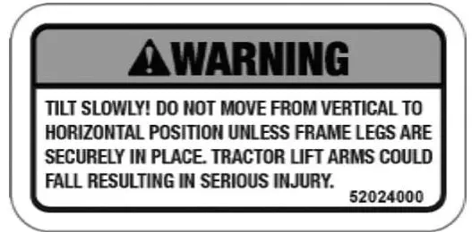 (S52024000) Decal, Warning 1