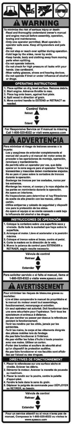 (S52062100) Decalcyl Warningtri Ling 1