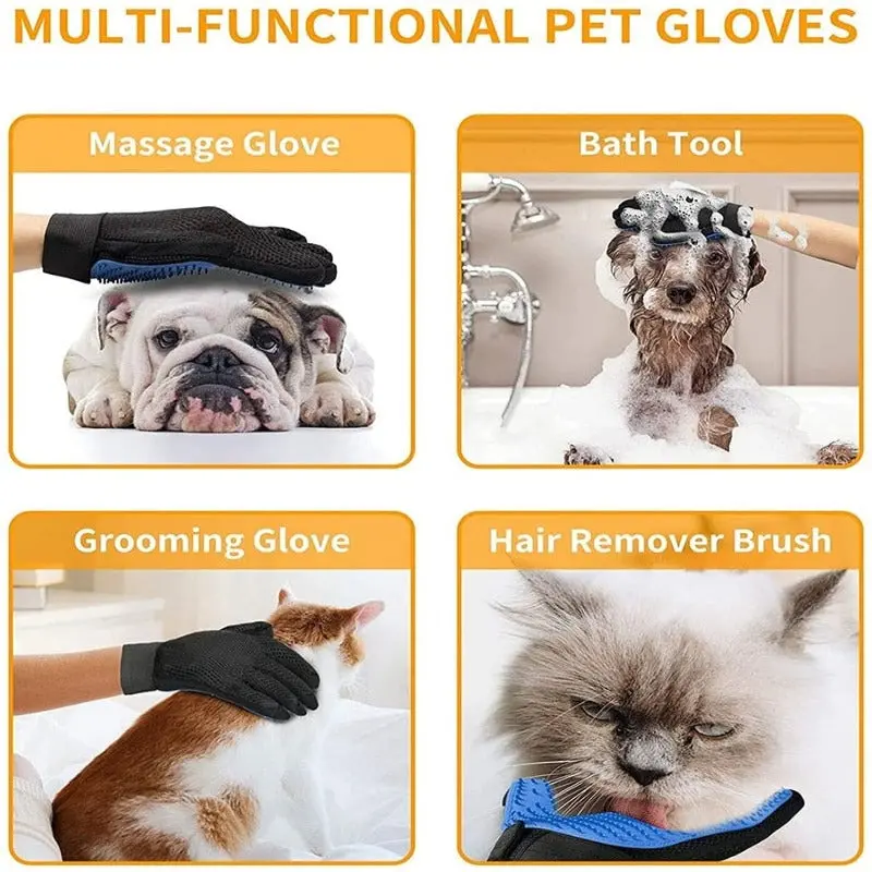 Pet Grooming And Bathing Brush Glove 1